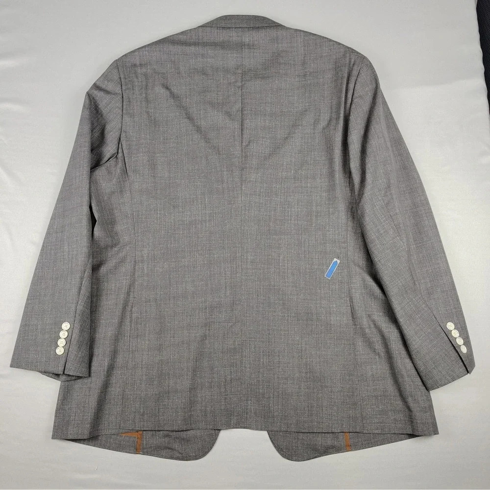 Joseph Jos A Bank 50L Charcoal Plainweave Half Lined Blazer Sport Coat EUC